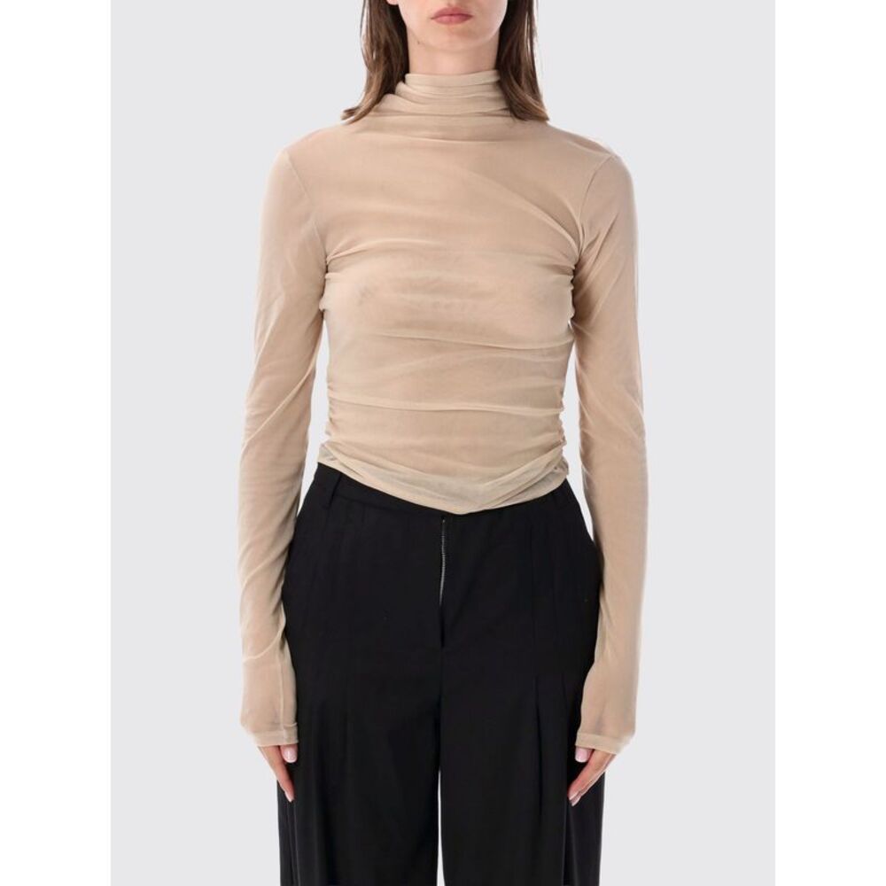 Lemaire Women Sheer Tulle Turtleneck Top Lemaire With Tie Fastening